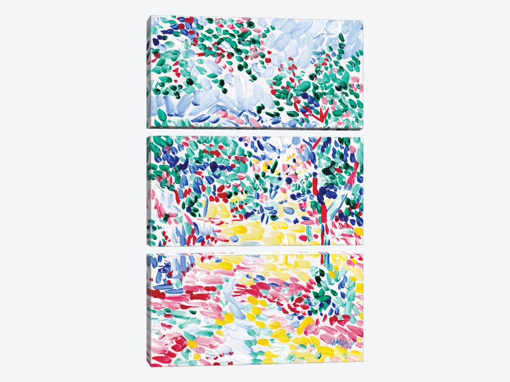 Colorful Tuscany Orchard by Vitali Komarov 3-piece Canvas Art