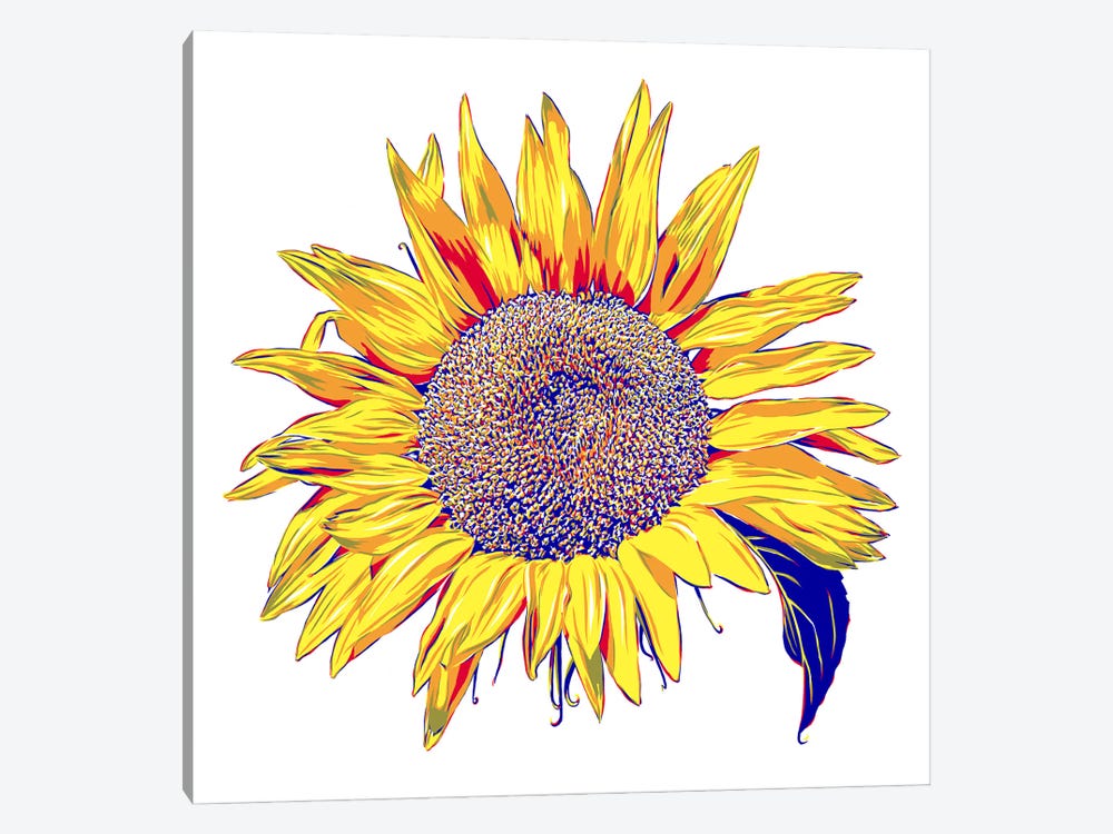 Yellow Sunflower by Vitali Komarov 1-piece Art Print