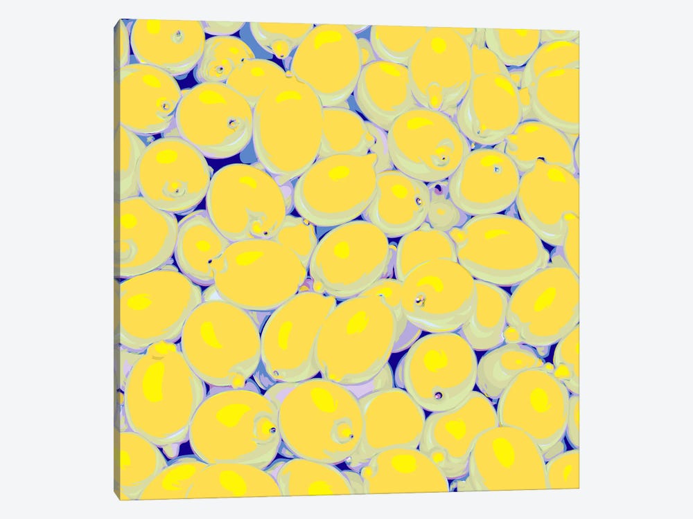 Yellow Lemons by Vitali Komarov 1-piece Canvas Artwork