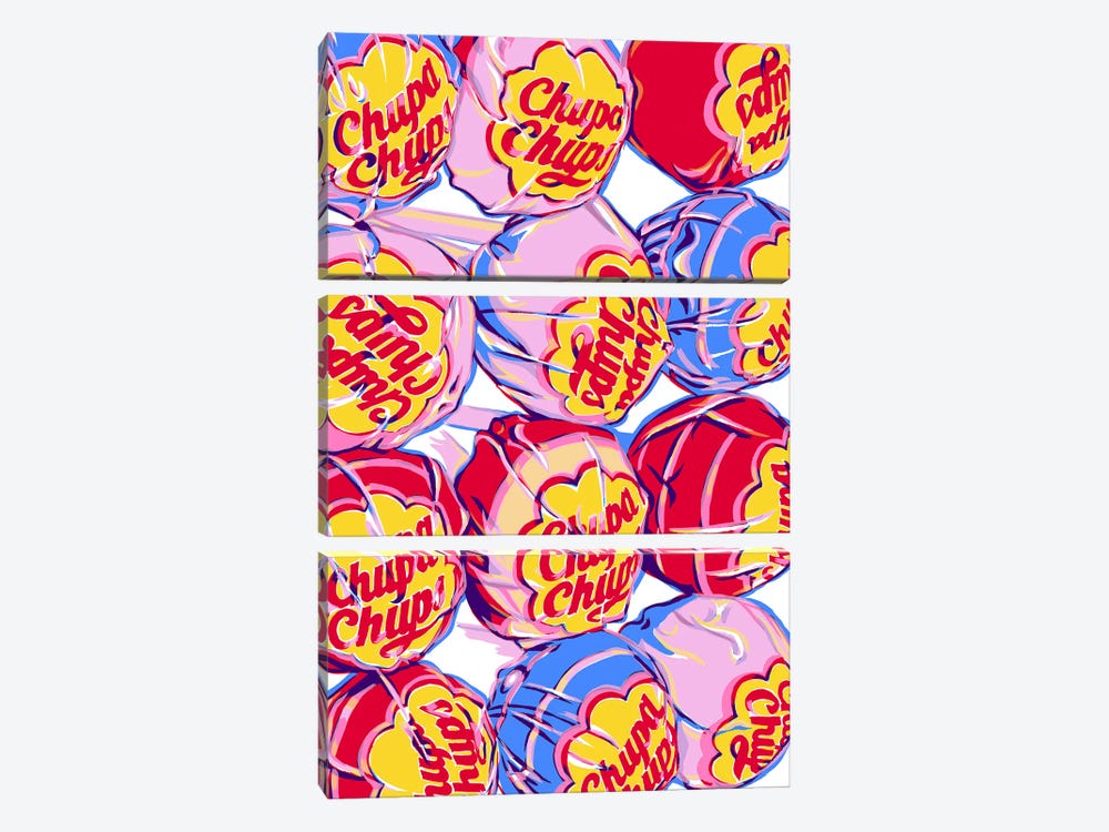 Lollipops by Vitali Komarov 3-piece Canvas Art