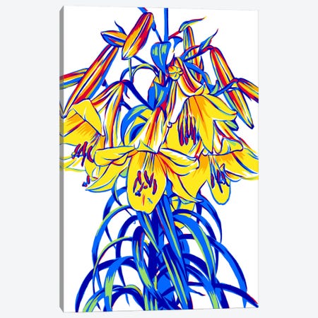 Lilies Canvas Print #VTK542} by Vitali Komarov Art Print