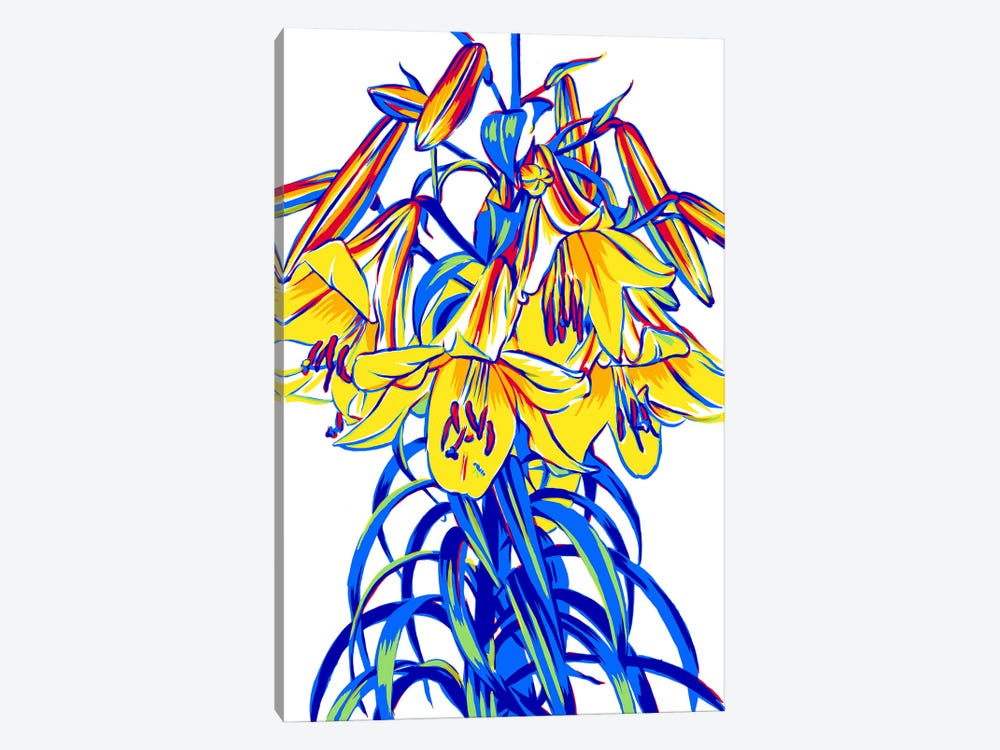 Lilies by Vitali Komarov 1-piece Canvas Art Print