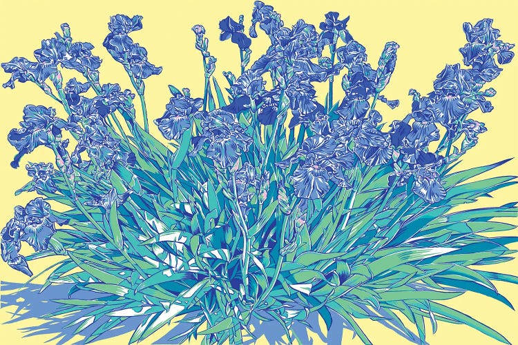 Sunlit Irises by Vitali Komarov wall art