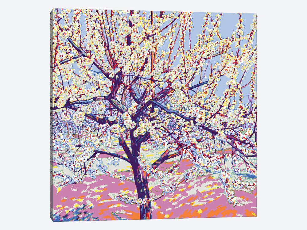 Blossoming Spring Orchard by Vitali Komarov 1-piece Canvas Artwork