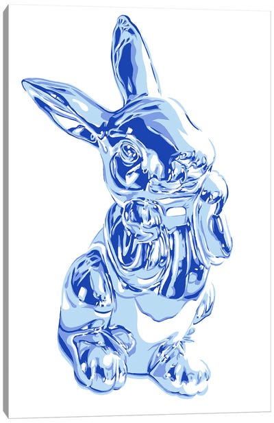 Black Rabbit Canvas Art Print - Vitali Komarov