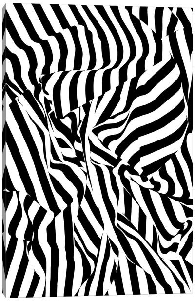 Black Sripes Canvas Art Print - Stripe Patterns