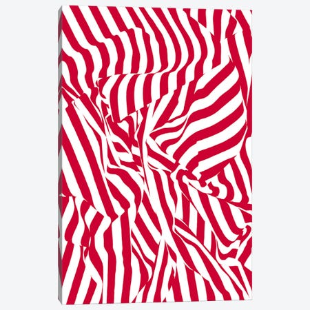 Red Stripes Canvas Print #VTK599} by Vitali Komarov Canvas Artwork
