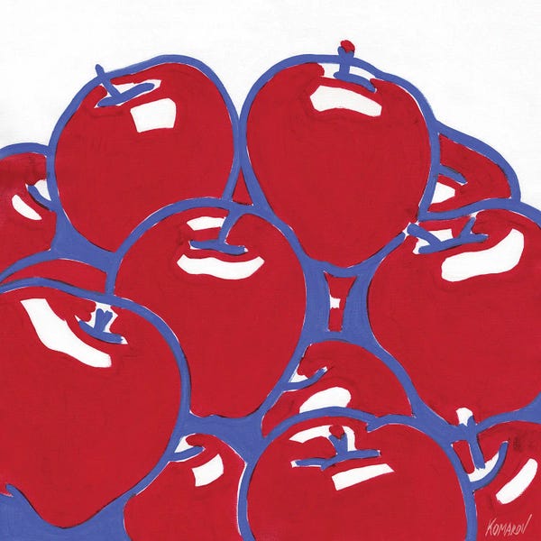 Pop Art Kitchen: Apple Still Life by Vitali Komarov