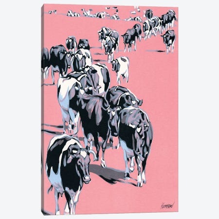 Herd Of Cows Canvas Print #VTK5} by Vitali Komarov Canvas Artwork