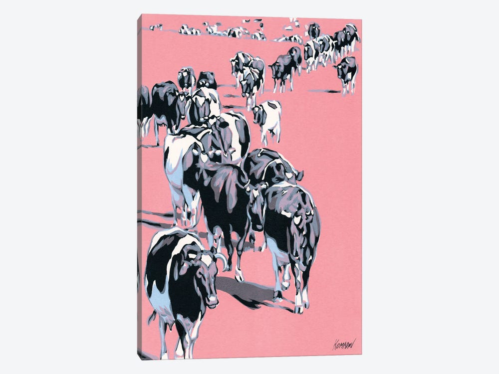 Herd Of Cows by Vitali Komarov 1-piece Canvas Art Print