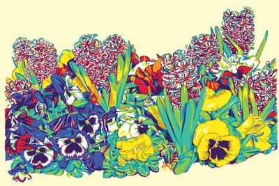 Spring Flower Bed II by Vitali Komarov canvas print