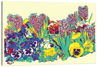 Spring Flower Bed II Canvas Art Print - Vitali Komarov