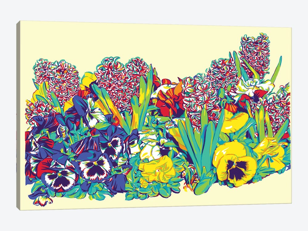 Spring Flower Bed II by Vitali Komarov 1-piece Canvas Print