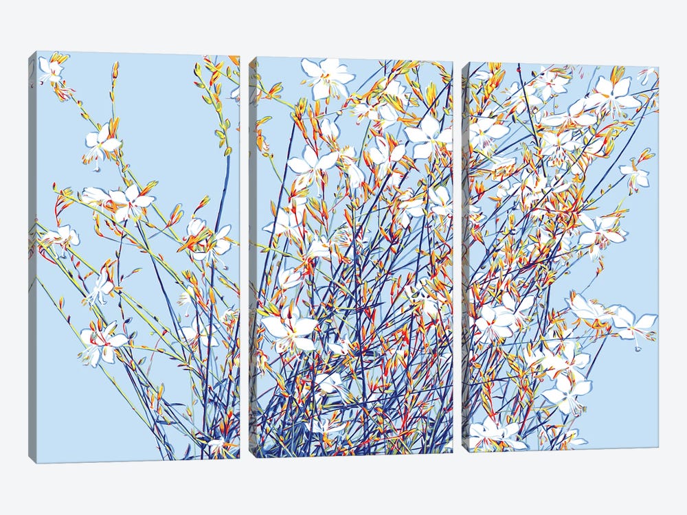 Spring Flower Bouquet by Vitali Komarov 3-piece Canvas Wall Art