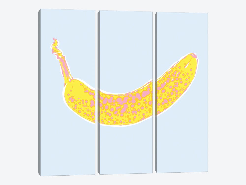 Ripe Banana by Vitali Komarov 3-piece Canvas Art