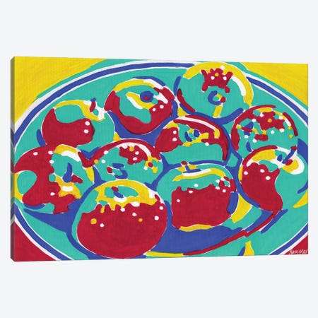 Plate With Apples Canvas Print #VTK64} by Vitali Komarov Art Print