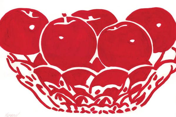 Apples: Vase With Apples by Vitali Komarov