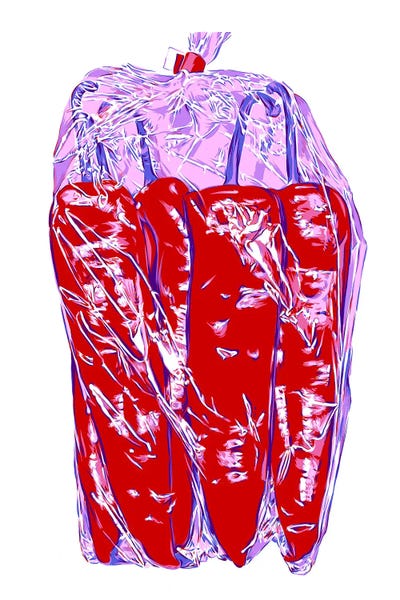 Pop Art Kitchen: Paprika In A Bag by Vitali Komarov
