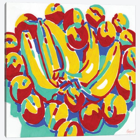 Bananas And Apricots Canvas Print #VTK68} by Vitali Komarov Canvas Art