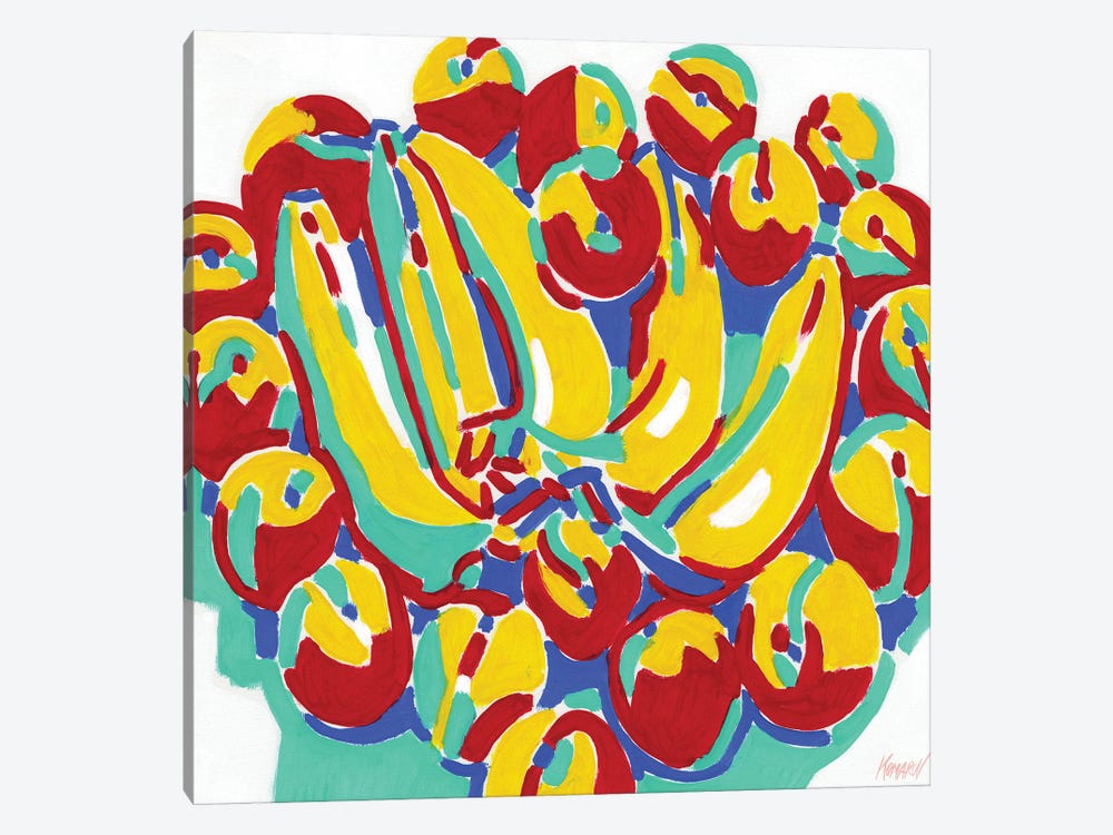 Bananas And Apricots by Vitali Komarov 1-piece Canvas Art