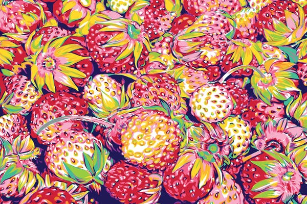 Berries: Still Life With Strawberries by Vitali Komarov