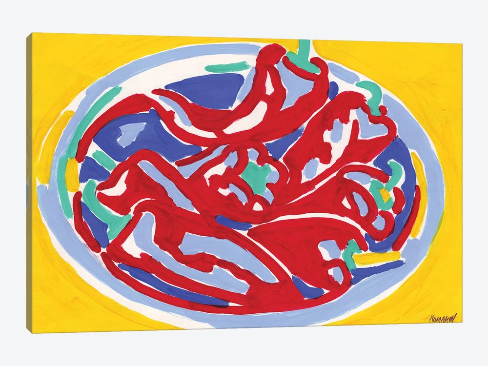 Still Life With Red Paprika by Vitali Komarov 1-piece Canvas Print