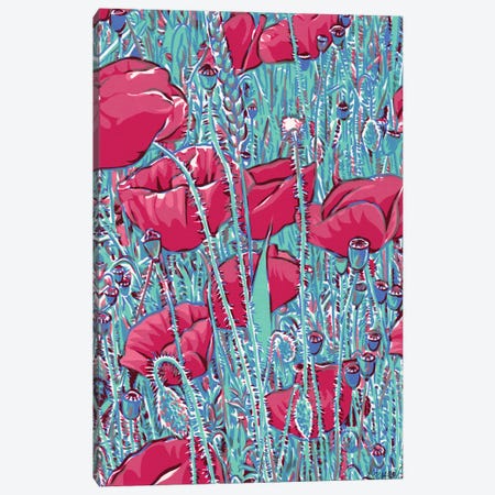 Poppies Field Canvas Print #VTK6} by Vitali Komarov Canvas Artwork