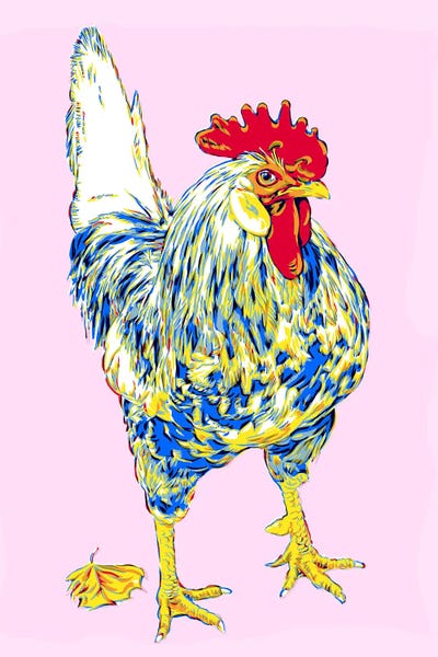 Chickens & Roosters: Colorful Chicken by Vitali Komarov