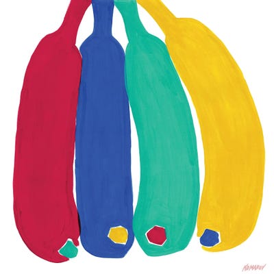 Colorful Bananas by Vitali Komarov framed wall art