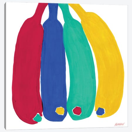 Colorful Bananas Canvas Print #VTK74} by Vitali Komarov Canvas Wall Art
