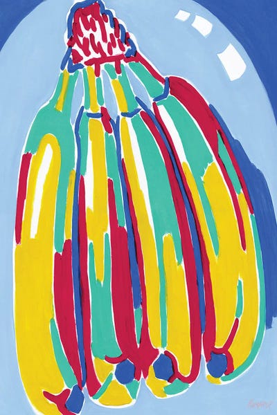 Banana Still Life by Vitali Komarov framed wall art