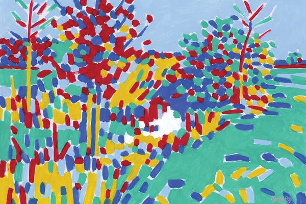 Artists Like Matisse: Landscape With A River by Vitali Komarov