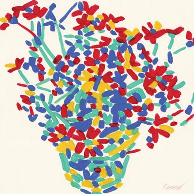 Colorful Bouquet by Vitali Komarov framed wall art