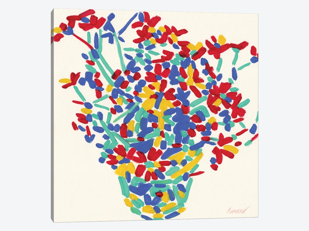 Colorful Bouquet by Vitali Komarov 1-piece Canvas Artwork