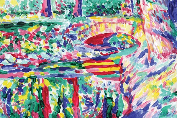 Homage To The Fauves: Landcape With Old Bridge by Vitali Komarov