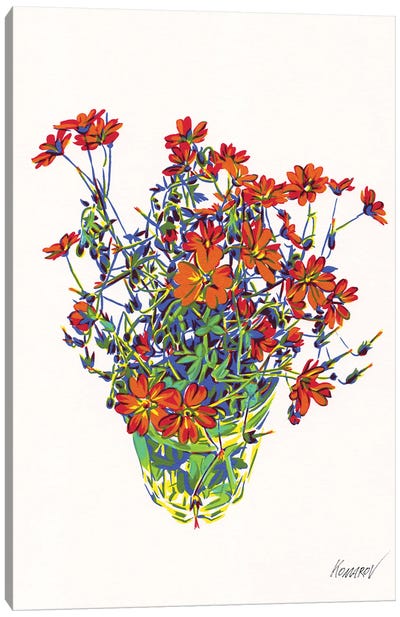 Wildflower Bouquet Canvas Art Print - Vitali Komarov
