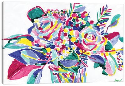 Rose Bouquet Canvas Art Print - Artists Like Matisse