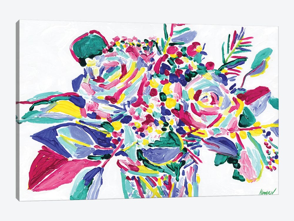 Rose Bouquet by Vitali Komarov 1-piece Canvas Print