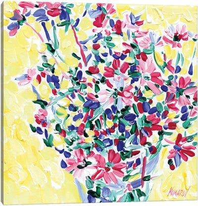 Wildflowers Bouquet Canvas Art Print - Vitali Komarov