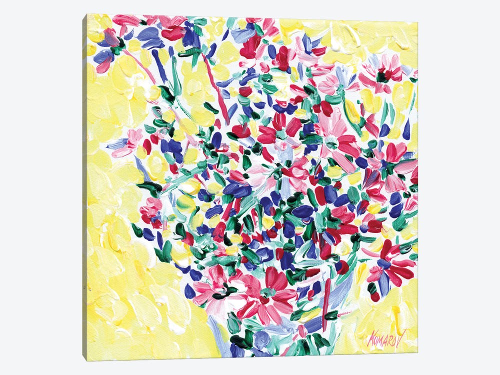Wildflowers Bouquet by Vitali Komarov 1-piece Canvas Art Print