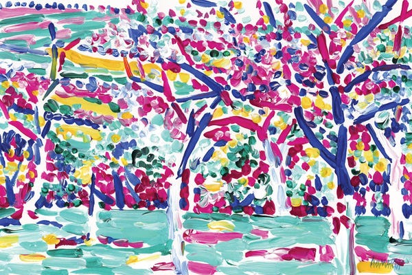 Artists Like Matisse: Blossoming Meadow by Vitali Komarov