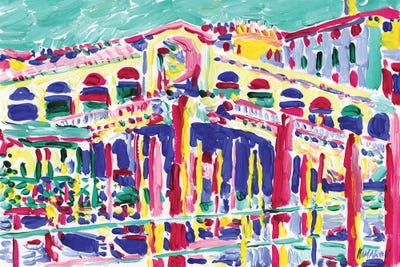 Rialto Bridge In Venice by Vitali Komarov art print