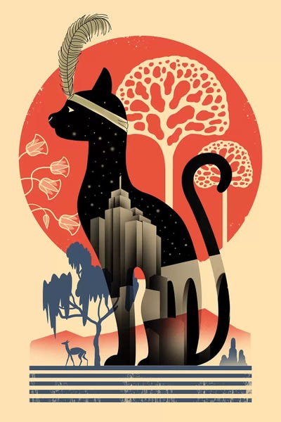 Cat Deco by Vincent Trinidad art print