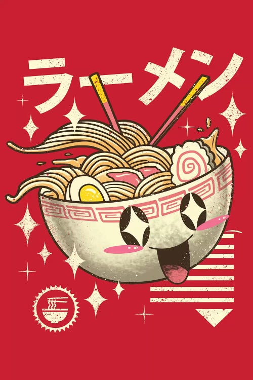 Kawaii Ramen by Vincent Trinidad wall art