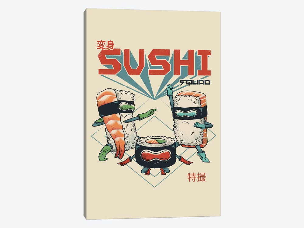 New Sushi Squad by Vincent Trinidad 1-piece Art Print