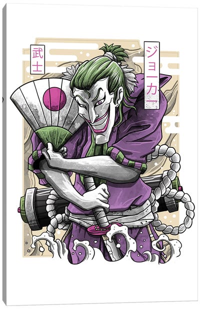 Samurai Joke Canvas Art Print - The Joker