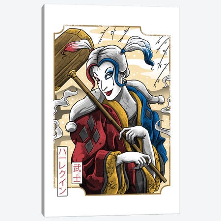 Samurai Quinn Canvas Print #VTR40} by Vincent Trinidad Art Print