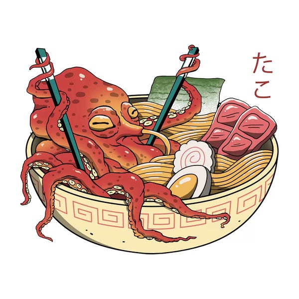 Pop Art Kitchen: Tako Ramen by Vincent Trinidad
