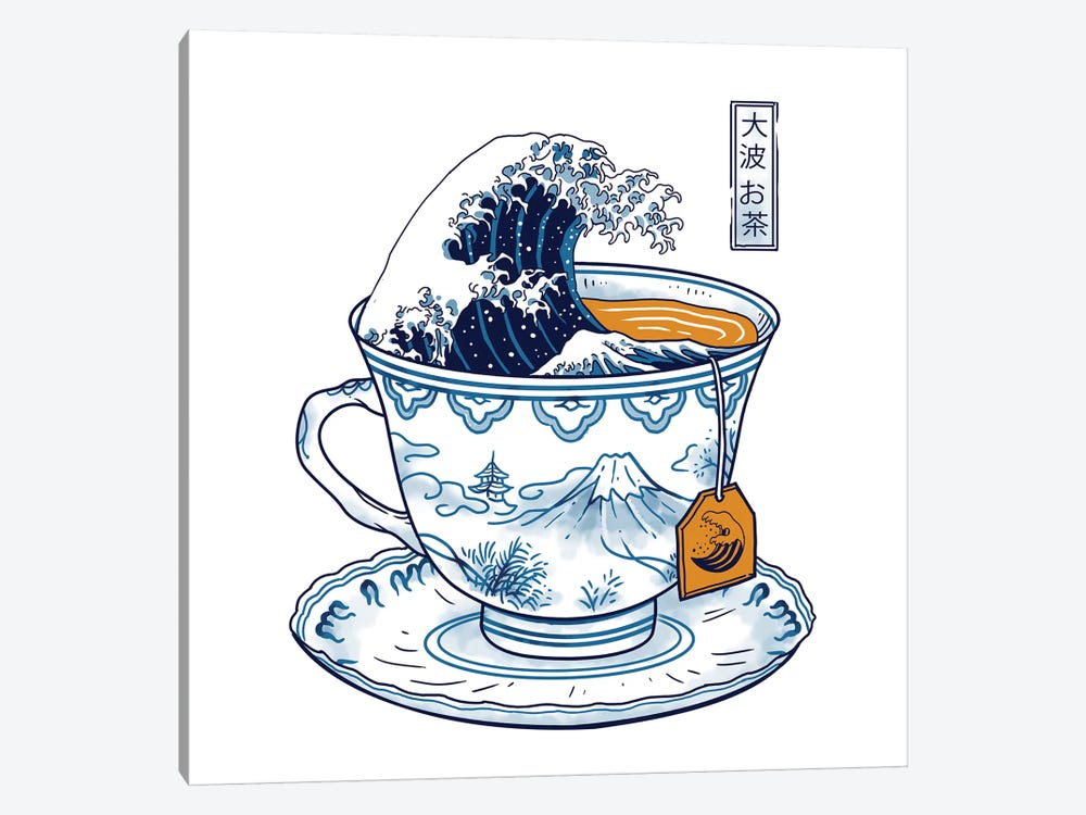 The Great Kanagawa Tea by Vincent Trinidad 1-piece Canvas Artwork