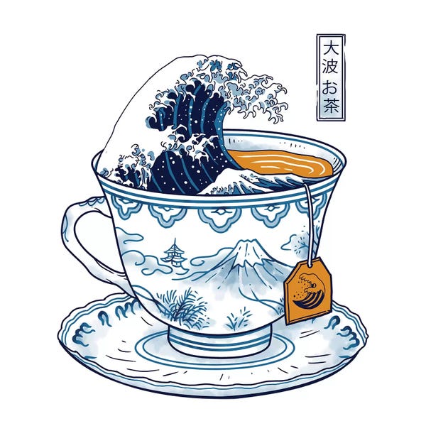Typography: The Great Kanagawa Tea by Vincent Trinidad